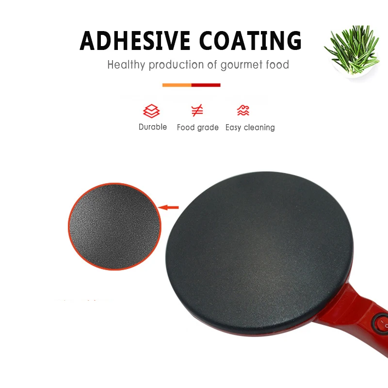 Электрическая машинка для выпечки пиццы 600 вт портативная сковорода блинов