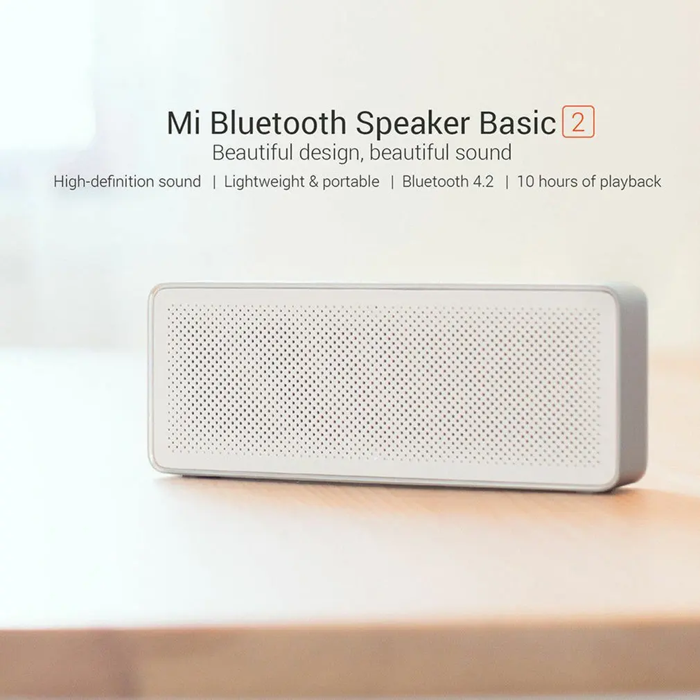Xiaomi Mi Bluetooth беспроводной динамик квадратная коробка 2 стерео портативный Bluetooth 4,2 HD Высокое разрешение звук качество воспроизведения