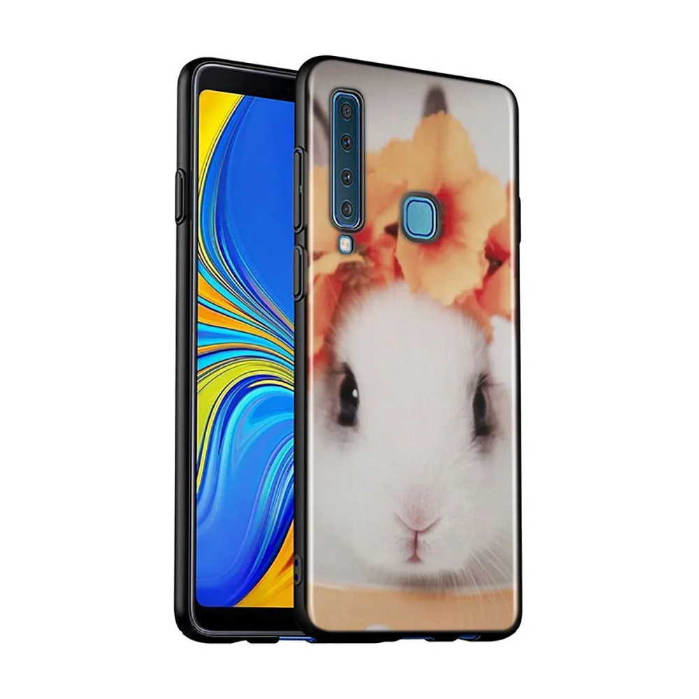Силиконовый чехол симпатичного зайчика для Samsung Galaxy A9 A8 A7 A6 A6S A8S Plus A5 A3 Star 2018 2017 2016 на.