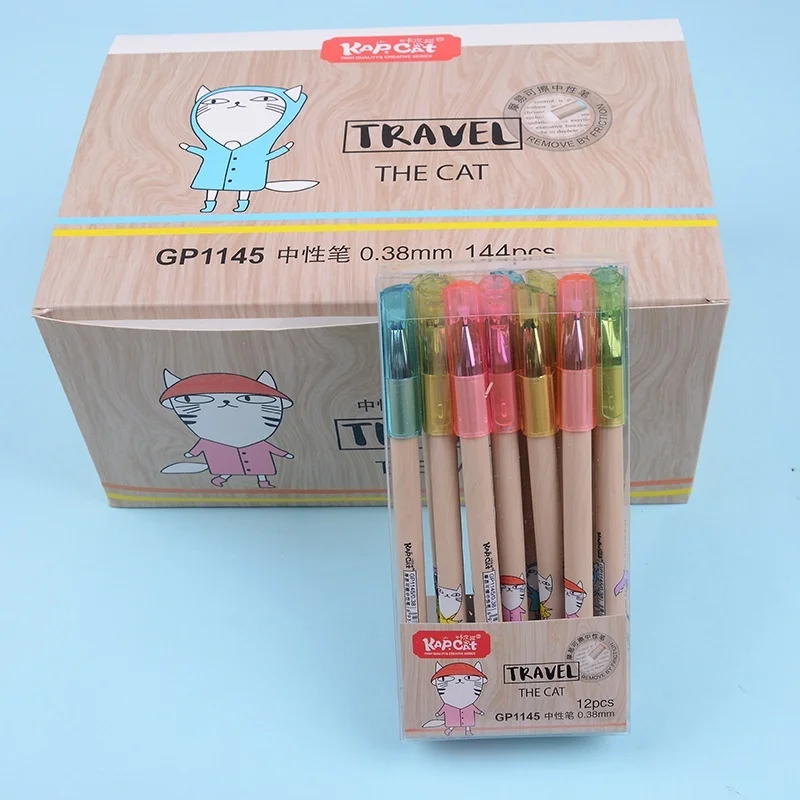 12 шт. 0 38 мм синие/черные чернила стираемая ручка школьные и офисные