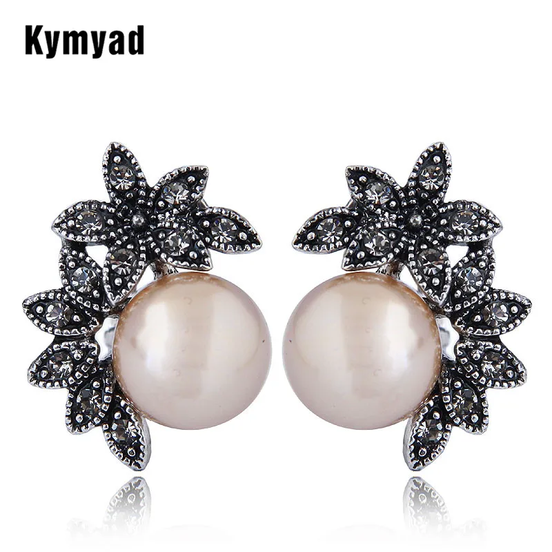 Kymyad в винтажном стиле С украшением виде кристаллов корейские сережки Шпильки