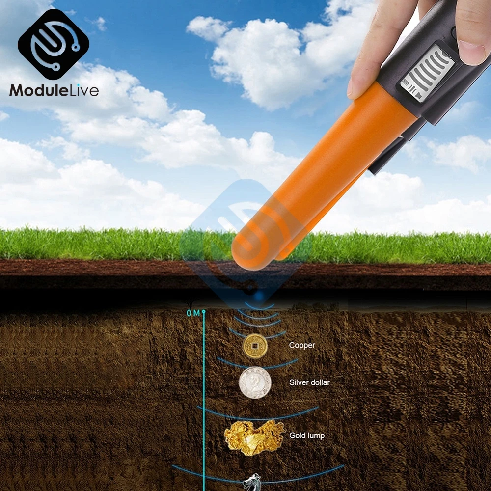 Светодиодный умный ручной металлоискатель с цифровым дисплеем