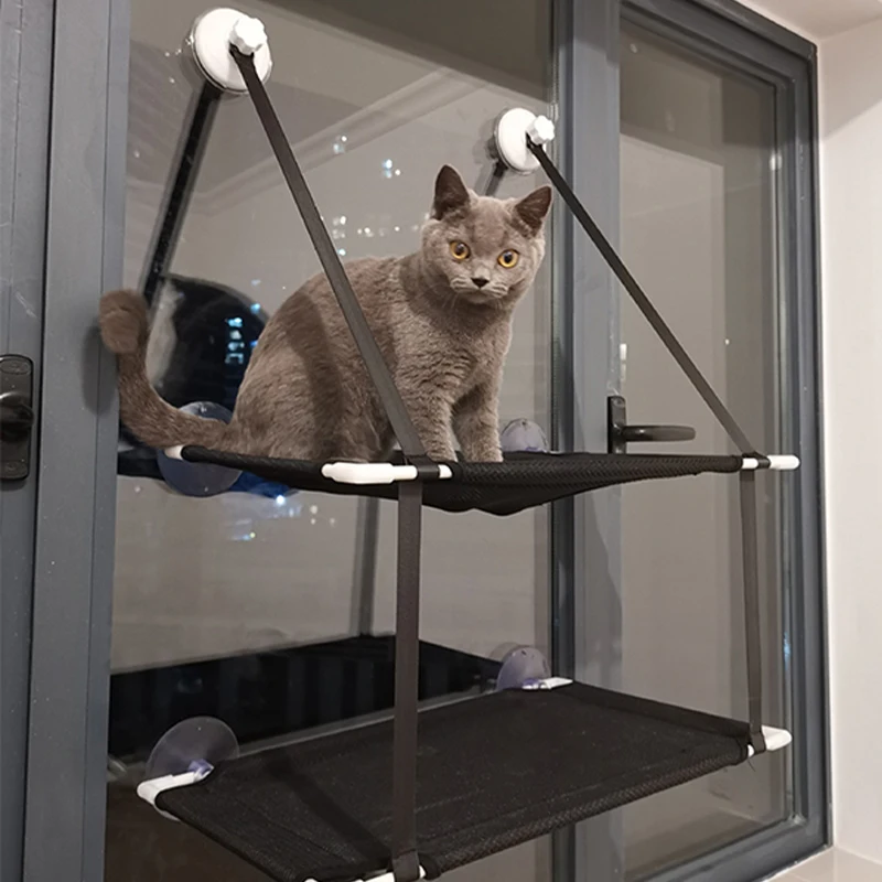 

Cat Hammock Cat Window Bed Kitten Sunny Seat Hanging Mount Beds Cat Sofa Puppy Sleeping Kennel Suction Cup Wall Pet Hanging Beds