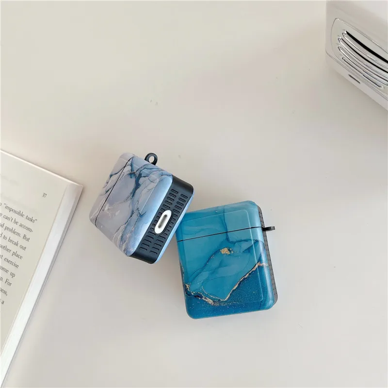 

Gilt Marble Pattern Case For Airpods Pro Case Wireless Bluetooth for apple airpods pro Earphone Cover For Air Pods pro 3 Fundas