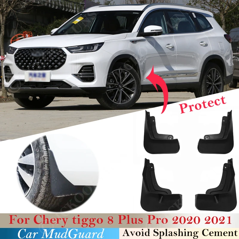 

FOR Chery Tiggo 8 plus Pro 2020 2021 Mudguards Fender Mud Flap Guard Splash Mudguard Mudflaps Car Accessories Styline Front Rear
