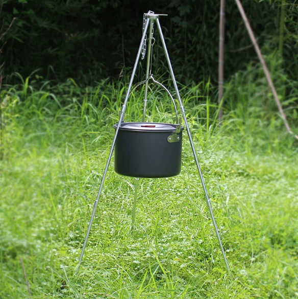 Открытый Кемпинг для пикника варочный штатив подвесной горшок Прочный