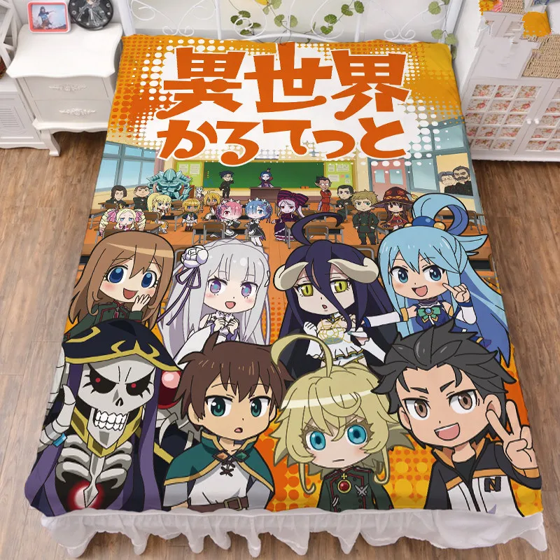 

2019-August Anime Re Zero kara Hajimeru Isekai Seikatsu Простыня из молочного волокна и фланелевое одеяло летнее одеяло 150x200 см