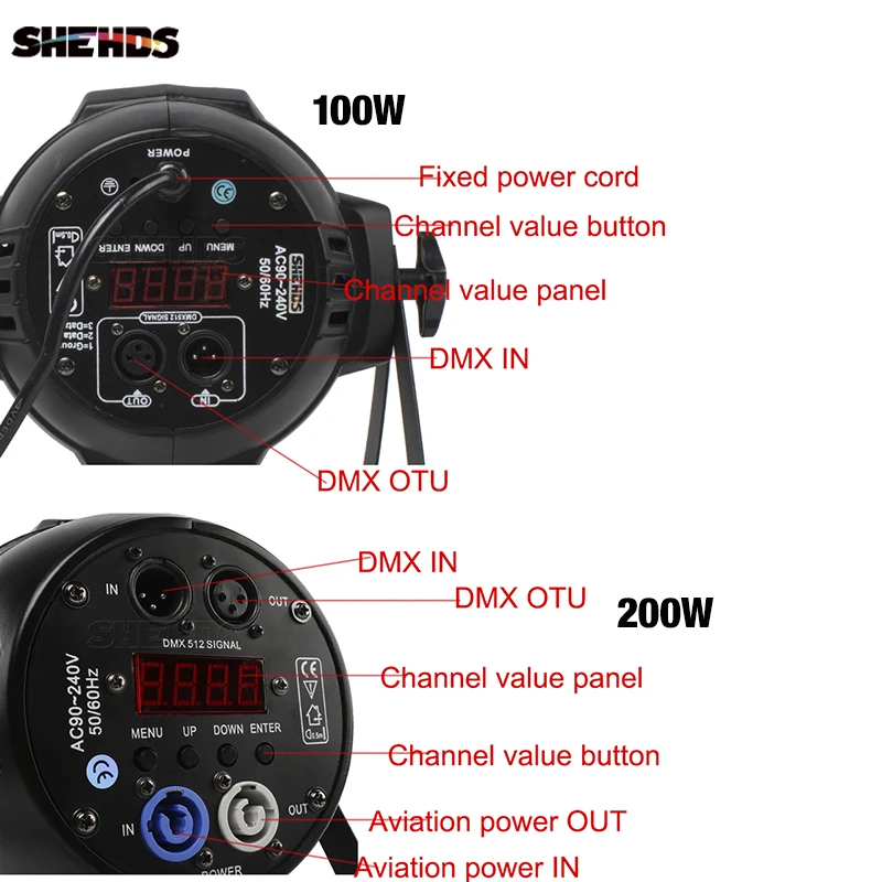 Новинка светодиодные светильники 200 Вт COB Par в алюминиевом корпусе белый/теплый