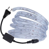 220v 110v neon strip led light rainbow tube round tow wire waterproof flexiblen led rope lights outdoor decoration rgb strip