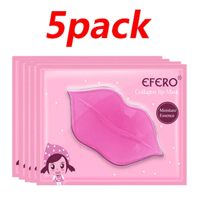 5Pack Style12 Красота маска для губ для увеличитель губ влаги Сущность Crystal коллагеновая маска для губ пластыри колодки гелевая маска для увеличитель губ 6/10/15 шт - Цвет: 5Pack Style12