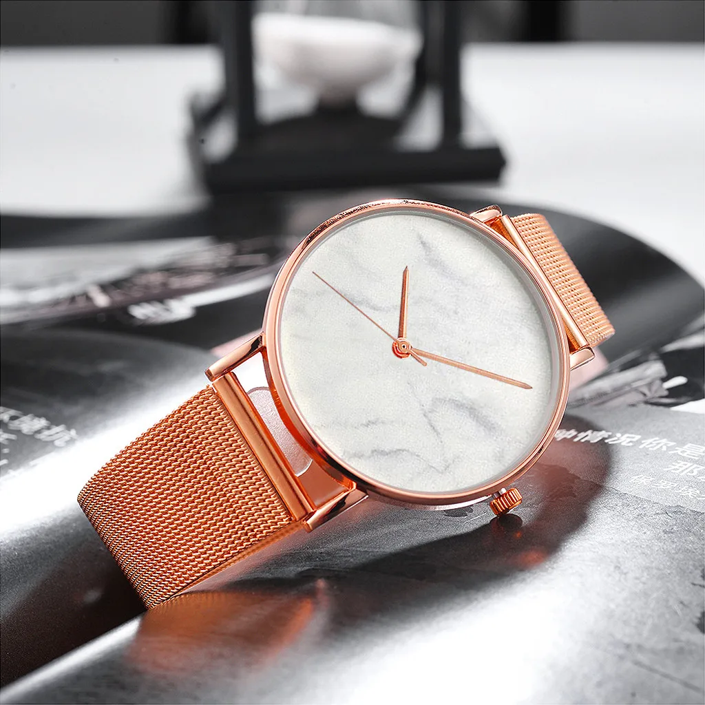 

Luxury Brand Women Watches Fashion Stainless Steel Strap Quartz Wrist Watch Ultra-thin Ladies Dress Watch Men Watches Clock Gift