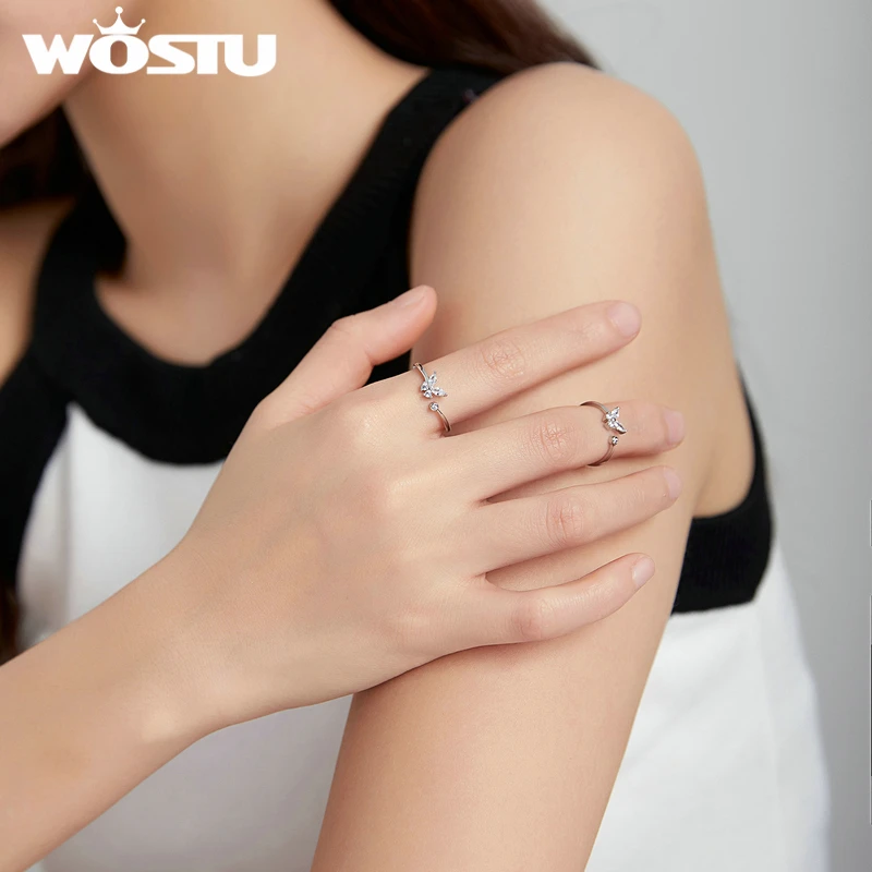 Женское кольцо в виде бабочки из серебра 925 пробы | Украшения и аксессуары