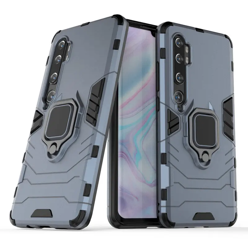 3D защитный чехол с кольцом для Xiaomi Mi Note 10 Note10 Pro CC9 128 ГБ 256 автомобильный держатель