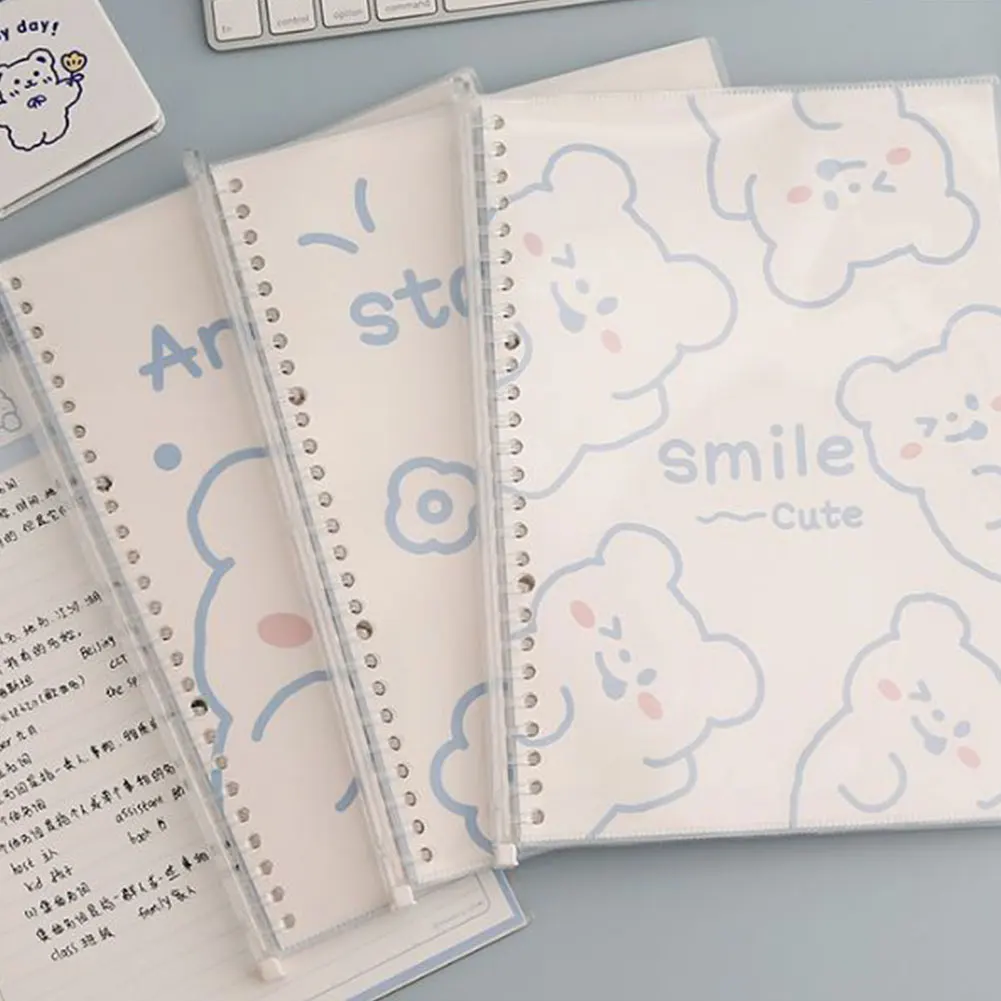 30 Sheets Kawaii Bear Rabbit B5 Binder Notebook Agenda Loose-leaf Journal Weekly Diary Books Sprial Book Gift School Stationery |