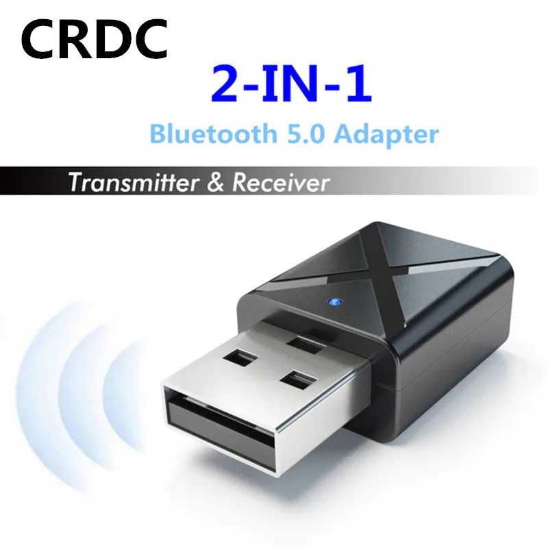 CRDC Bluetooth 5 0 аудио приемник передатчик Мини 3 мм AUX Стерео для ТВ ПК беспроводной