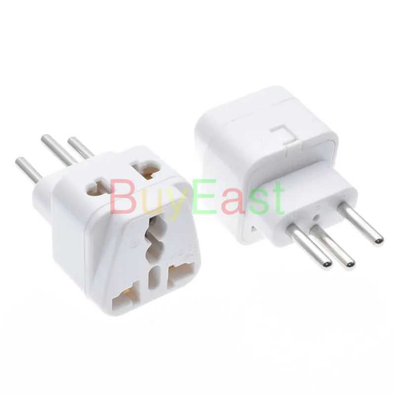 1 шт. универсальный для Швейцарии Заземленный дорожный адаптер 2 полосная