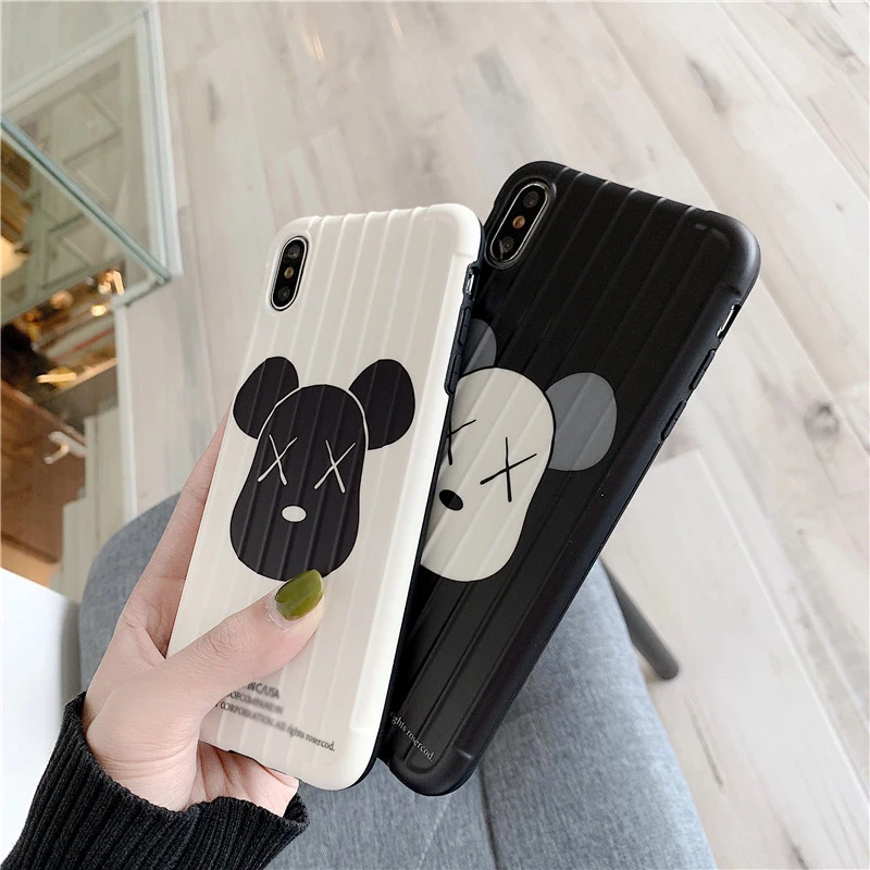 Kaw Bear стерео мягкая оболочка Защитная силиконовая крышка для iPhone 11 Pro Max Чехол 7 8 Plus