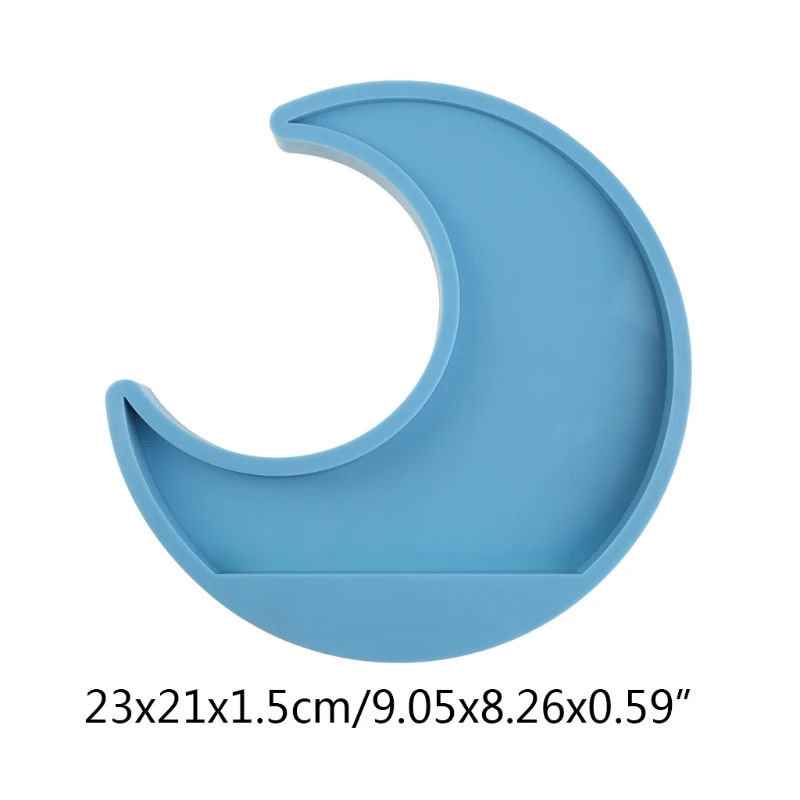 

Форма для украшения в форме Луны, силиконовая форма для эпоксидной смолы, мягкий керамический декоративный пластырь для стола, подвеска, ук...