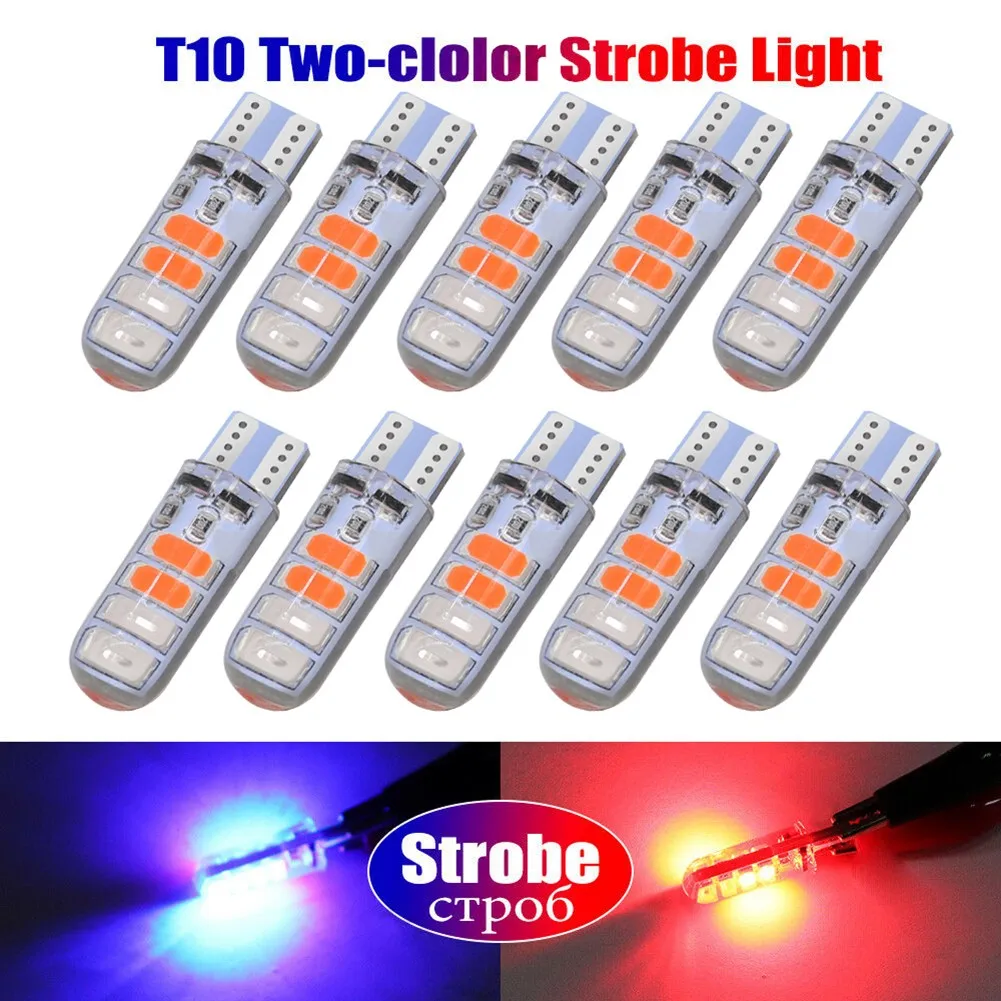 

168 194 LED Light Bulbs 8SMD Accessories T10 5630 5730 Turn Signal 10X Car DC12V