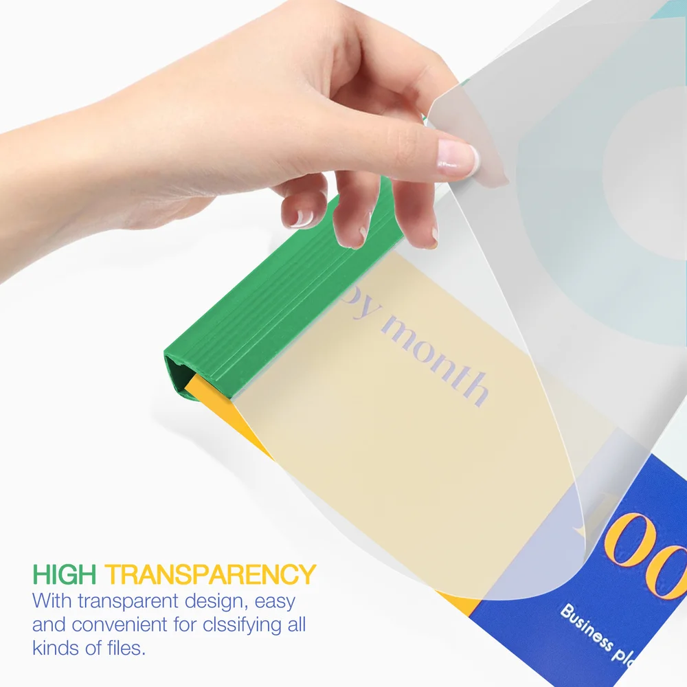 10 шт. прозрачные зажимы для хранения файлов|Папка файлов| |