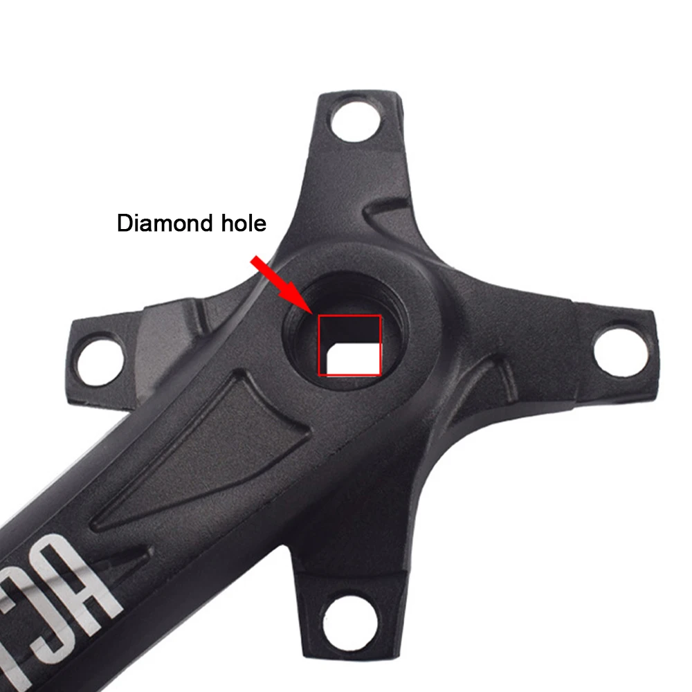 

Bike Crankset Chain Ring Mountain Road Bike Speed Crank Aluminum Alloy 170mm Square Arm Crankset Cycling Repair Accessories