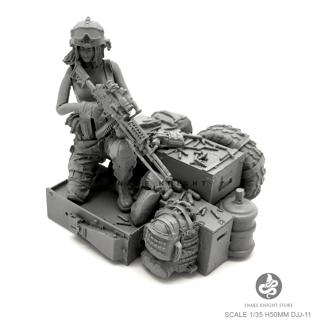 1/35 смола Женская солдатская модель наборы для самостоятельной сборки DJJ-11 |