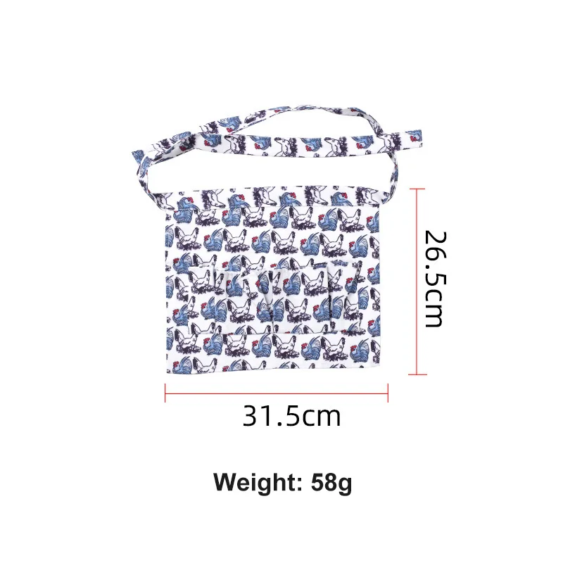 

1pc Eggs Collecting Gathering Holding Apron Duck Goose Housewife Farmhouse Skirt Kitchen Home Workwear Kitchen Apron Supplies