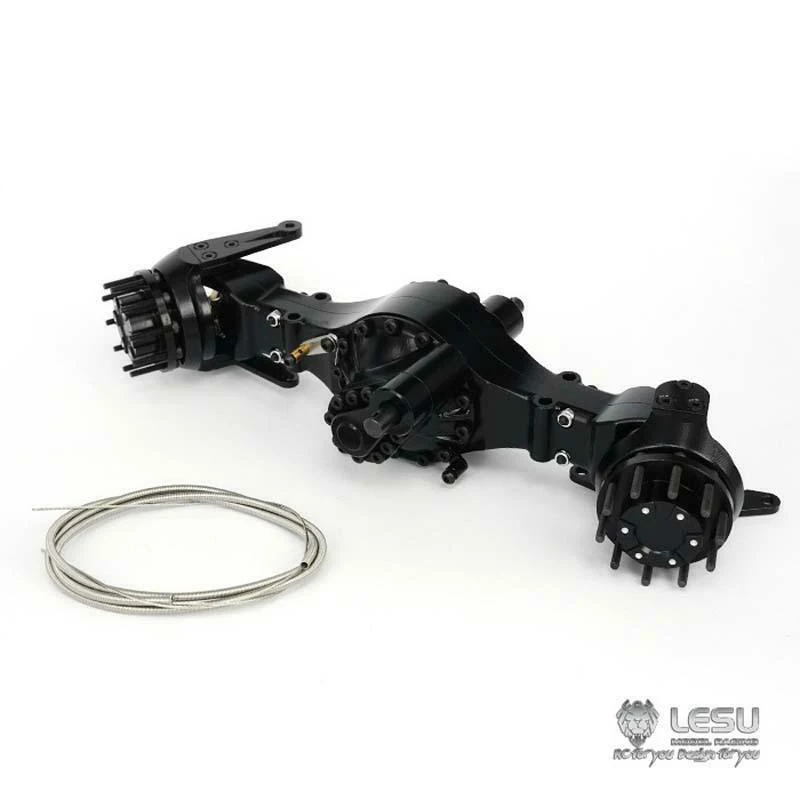 LESU металлический фланец передний мост для DIY 1/14 Tamiya RC трактор грузовик модель