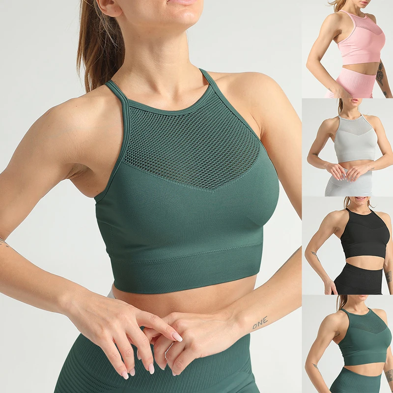 Женский спортивный костюм с бретелькой через шею 2019 сексуальный для йоги игр