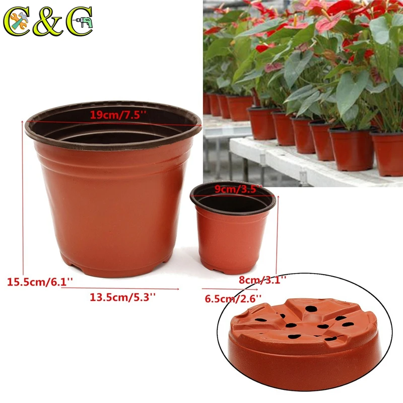 Пластиковый горшок для саженцев 20 шт./лот|Цветочные горшки и кадки| |