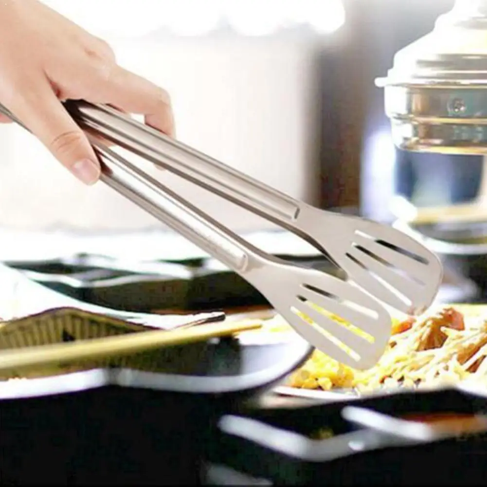 Зажимы для барбекю зажимы хлеба салата мяса стальные гаджеты кухонные