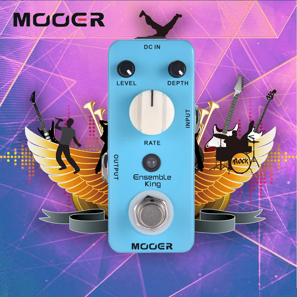 Mooer Ensemble King Chorus Guitar Effects Pedal for Guitar Effect Pedal Chorus Pedal Music Effector True Bypass Analog Chorus
