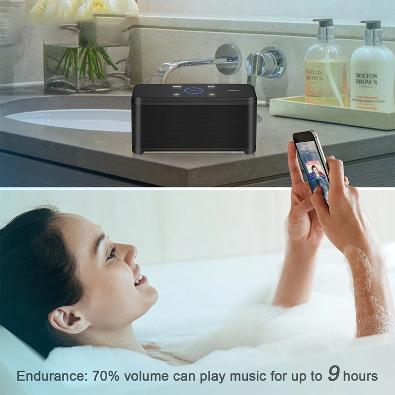 Качественный богатый бас встроенный микрофон Bluetooth с сенсорным управлением