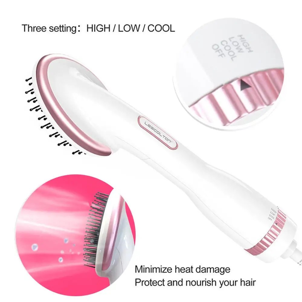 Фен для волос 3 в 1 профессиональная щетка горячего воздуха расческа завивки