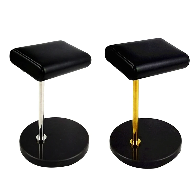 

Black Marble Base Watch Stand Metal Rod Watch Display Props Bracelet Display Stand Jewelry Stand Shoot Props