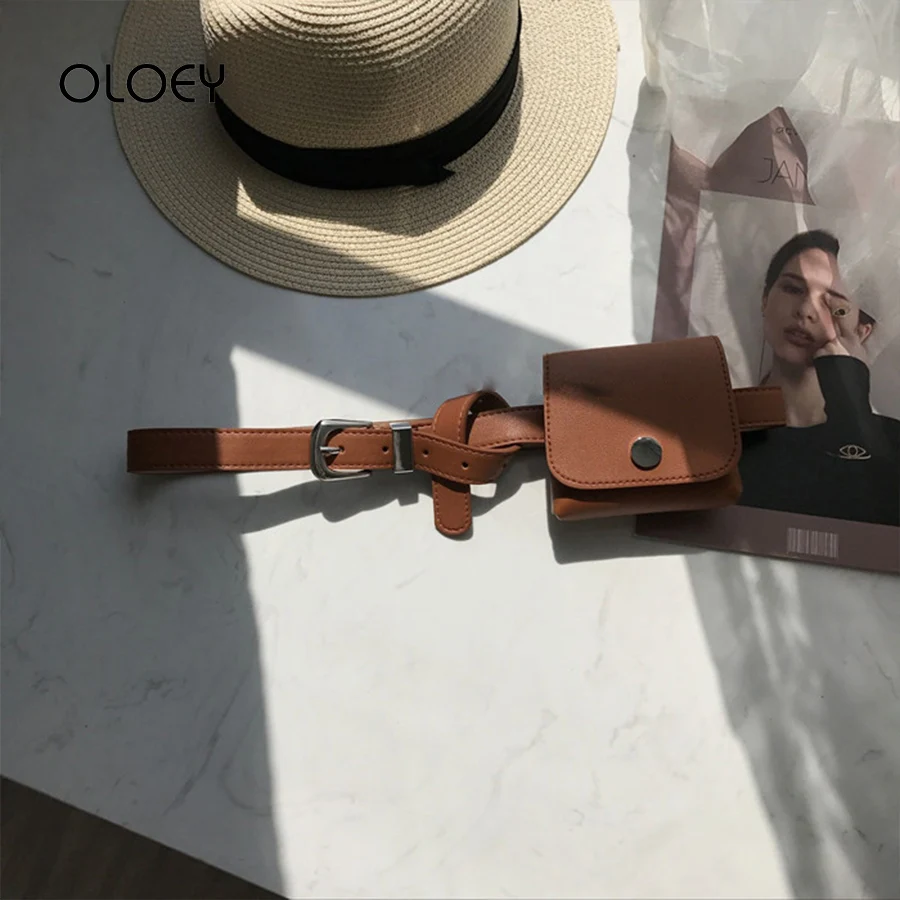 Модная поясная сумка для женщин корейский кошелек из искусственной кожи Дамская