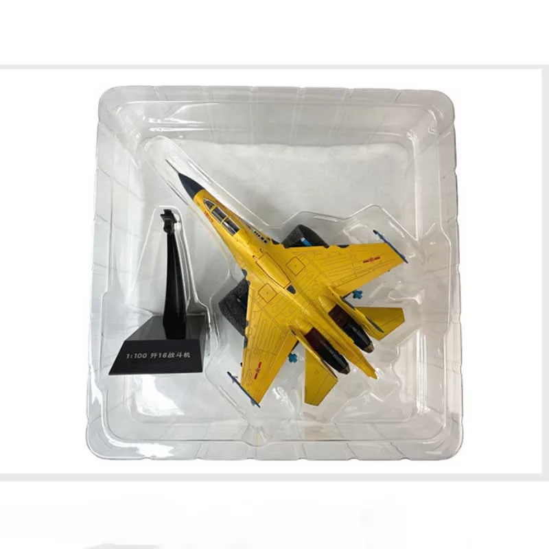 J-16 многоцелевой истребитель литья под давлением 1:100 F-16 сплав модель самолета