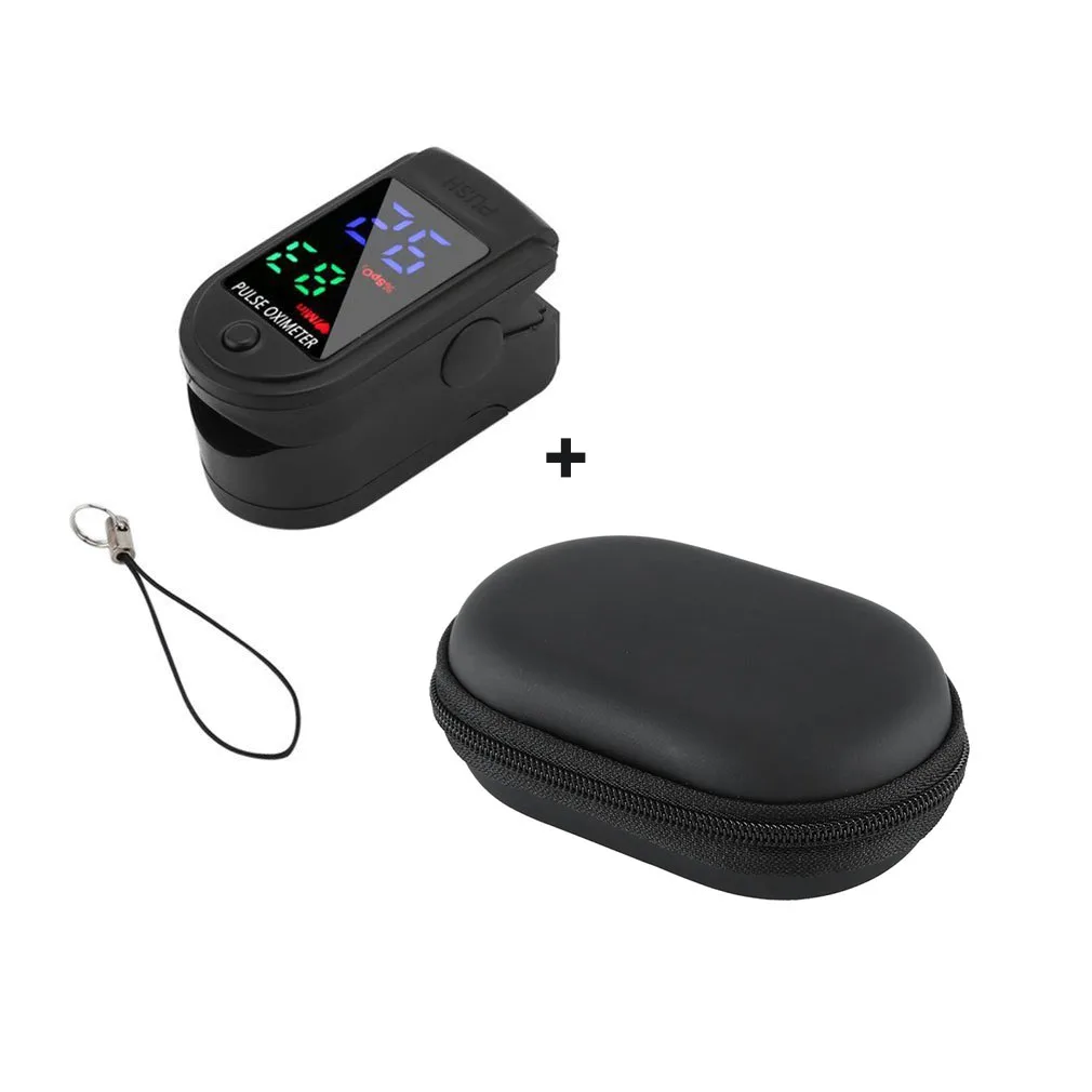 Пульсоксиметр измеритель пульса и уровня кислорода в крови с OLED-экраном забота о
