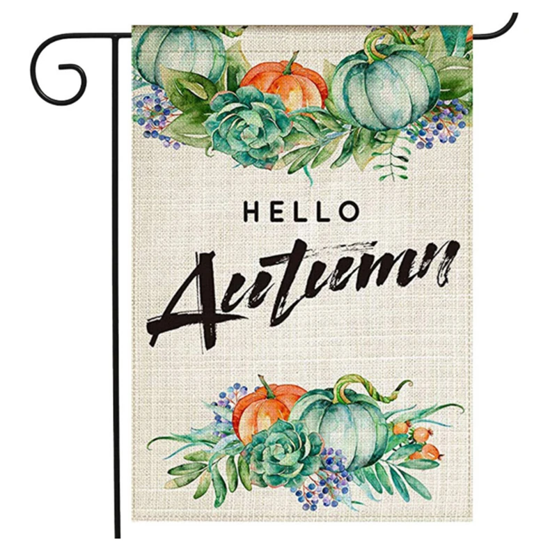 Модный Рождественский флаг с буквенным цветочным принтом Садовый