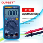 ZT98 Цифровой мультиметр переменного тока, 2000 отсчетов, автоматический Электрический вольтметр, амперметр, измерительный инструмент с подсветкой, Розничная коробка