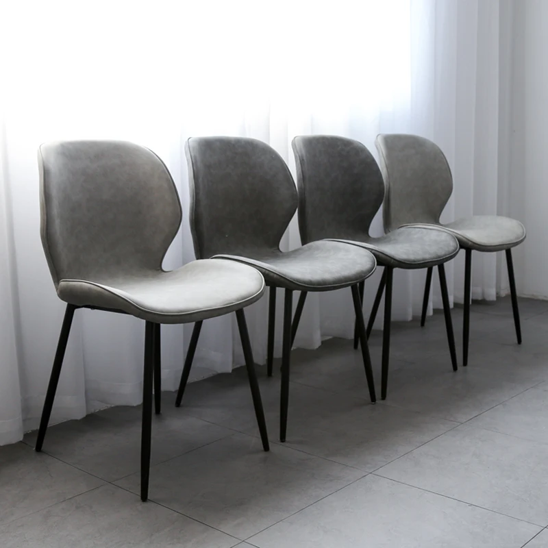 Обеденный стол и стул в скандинавском стиле современный минималистичный с