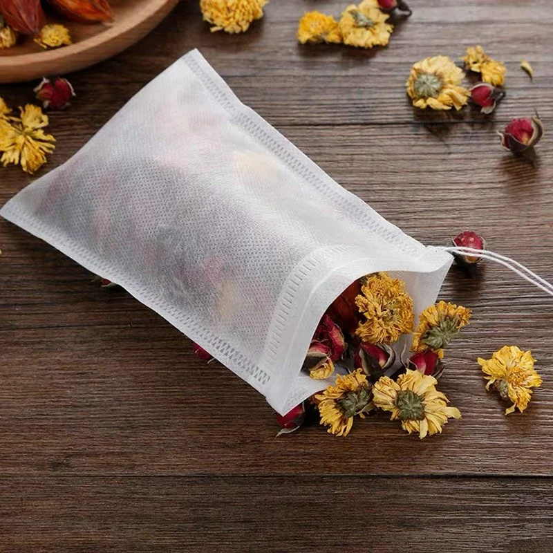 

200 Pcs Disposable Tea Filter Bags 4 Inch X 6 Inch & 1 Pcs Christmas Front Door Wreath Christmas Party Decorations