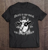 death in my metal not in my meals cow version t shirts