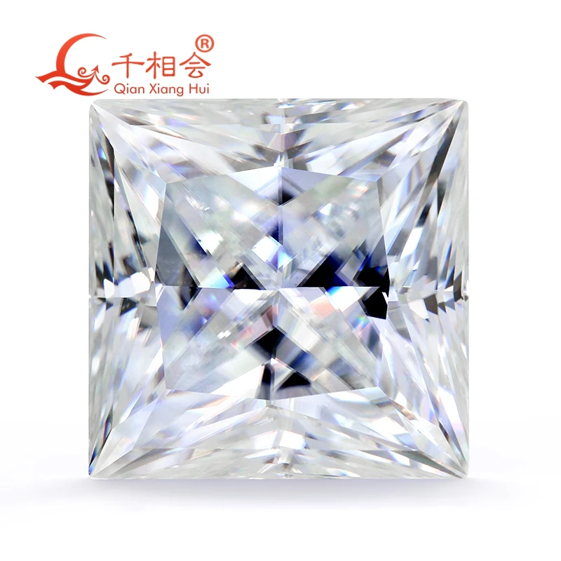 5 15 мм DF GH IJ цвет белый квадратной формы Алмазная резка из Сик Moissanite свободно