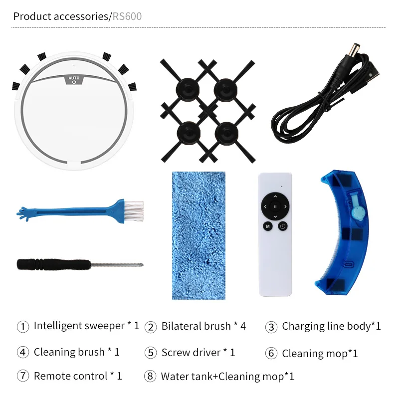 

App Remote Control Robot Vacuum Cleaner With 150ml Water Tank Household Floor Cleaning Mopping Sweeper 2800Pa Robot aspirador