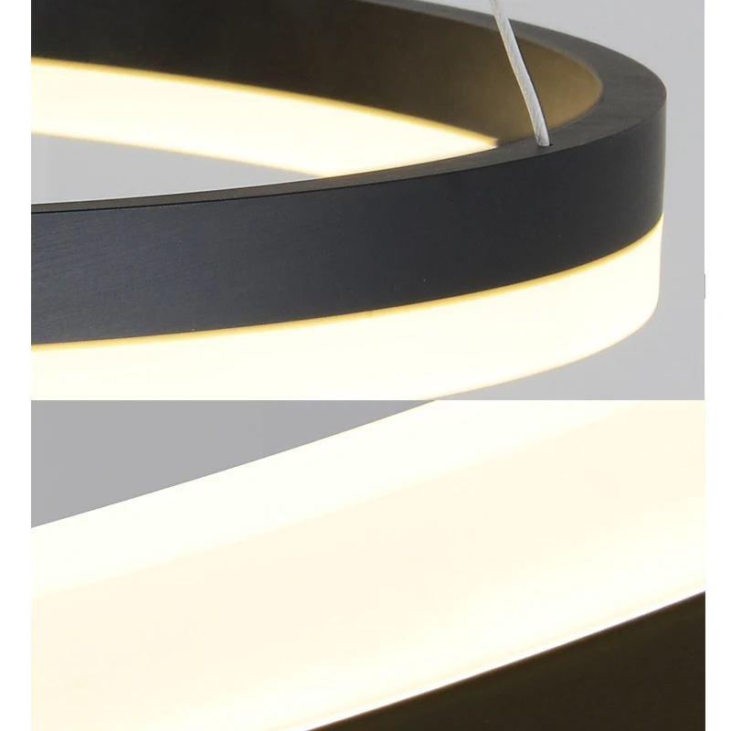 Современная Минималистичная Люстра для гостиной оригинальная алюминиевая