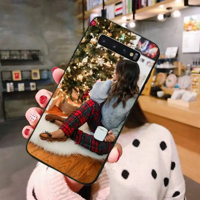 

Vogue Christmas girl gift Phone Case For Samsung Galaxy S8 S9 S10 Plus Lite S10E Note 3 4 5 6 7 8 9 10 Pro cover
