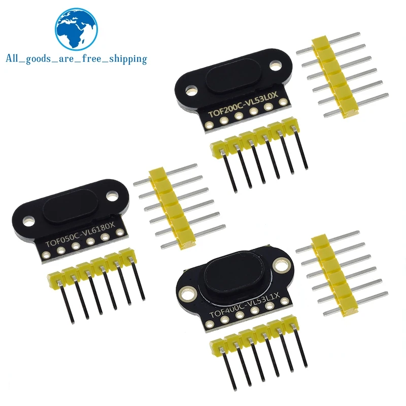 VL6180/VL53L0X/VL53L1X время полета (ToF) лазерный датчик дальности TOF050C TOF200C TOF400C 50 см/2 м/4 м IIC для Arduino STM32