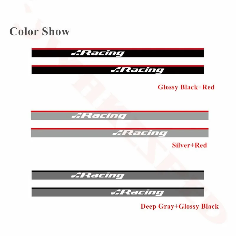 

Car Door Side Skirt Stickers Racing Sport Stripes Decals For Volkswagen POLO GOLF GT 3-5 Doors Auto Body Accessories Waterproof