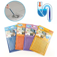 12pcs 1 pack sani sticks sewage decontamination to deodorant the kitchen toilet bathtub drain cleaner cleaning rod